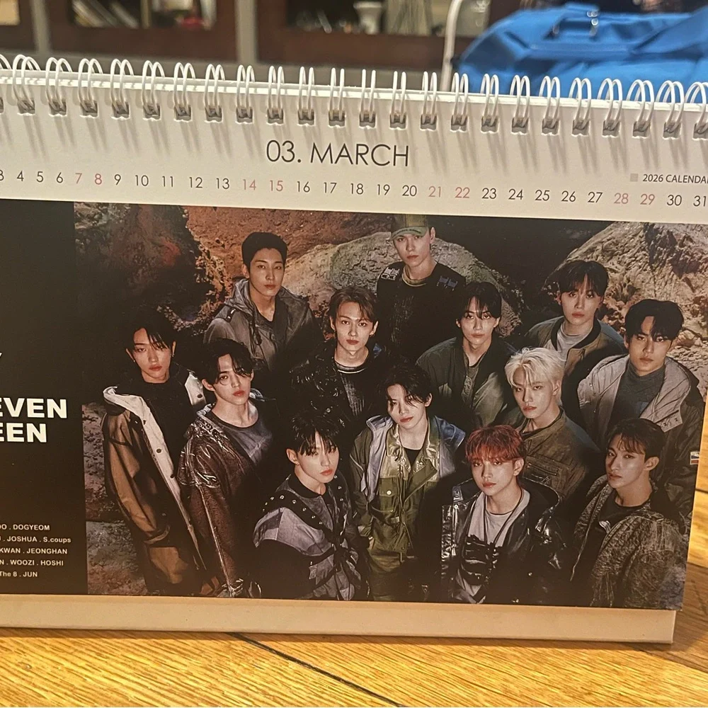 Seventeen 2026 Desk Calendar without the stickers